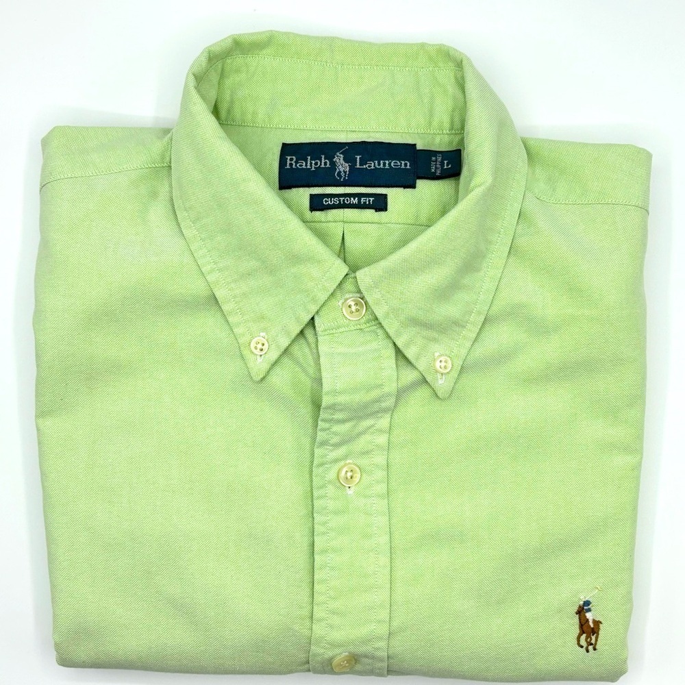 Ralph Lauren Custom fit long sleeve Oxford button down Large - Picture 1 of 12